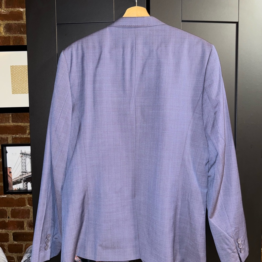 Ted Baker Lilac color wool Suit Stylish Blazer and Trousers Set 40R/32R - Picture 12 of 15